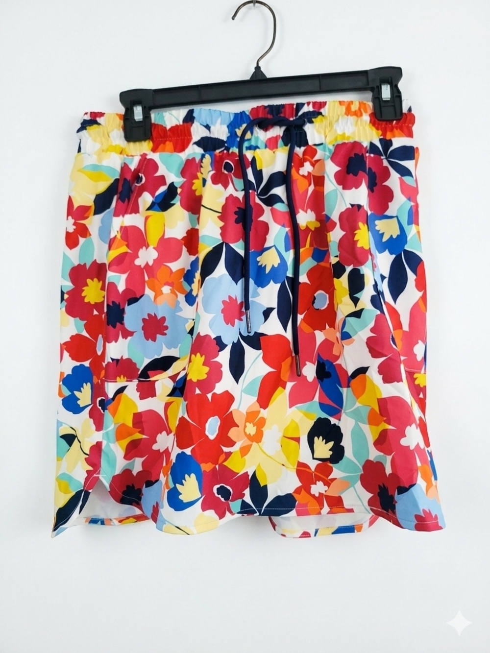 St. John's Bay Bright Multicolor Floral Drawstring Skort